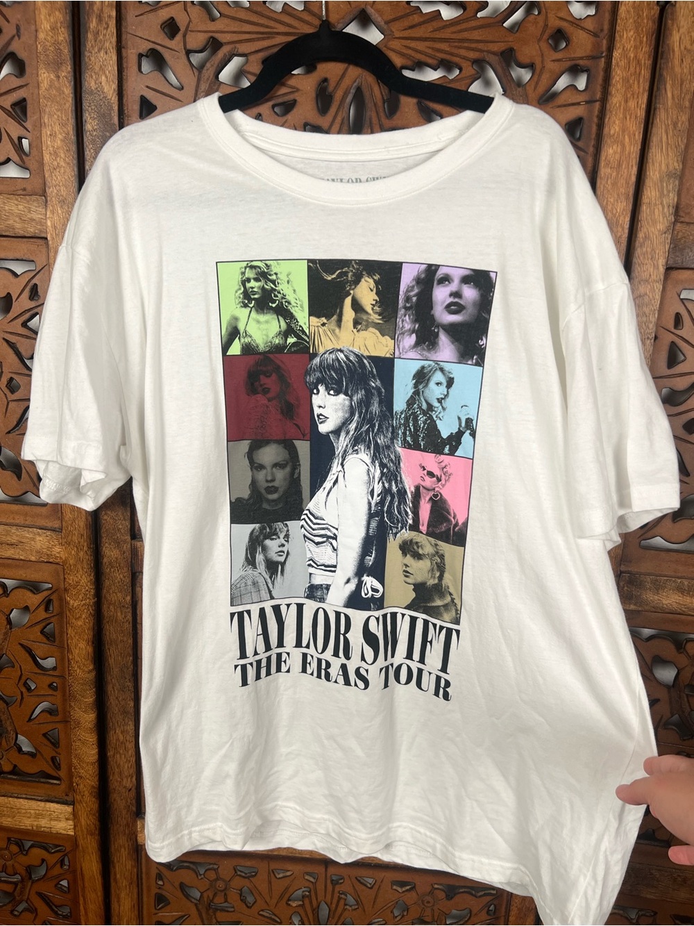 Taylor Swift White Graphic Tour Tee - The Eras Tour, ‘23-‘24
